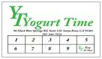 Yogurt Time Stamp Cards